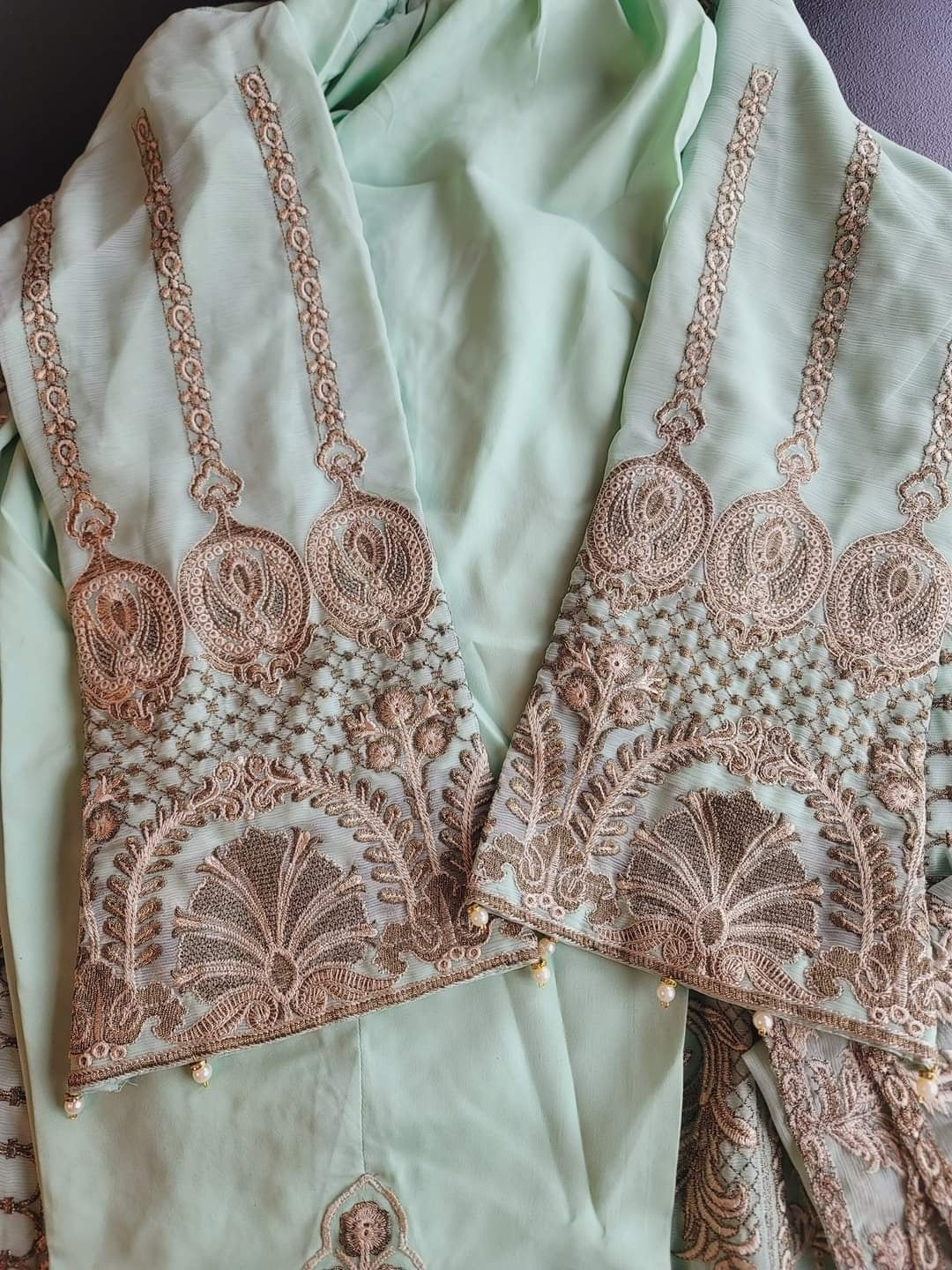 Pakistani Stitched Embroidery Party Wear Dresses Ready To Ship