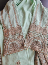 Pakistani Stitched Embroidery Party Wear Dresses Ready To Ship