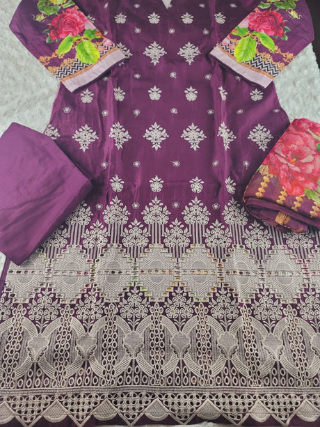 Pakistani Embroidered Salwar kameez Ready To Ship