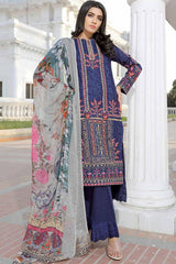 Johra Angan Embroidered Digital Printed Lawn-100% Original Guaranteed