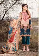 Johra Impression Embroidered Digital Printed Lawn-100% Original Guaranteed