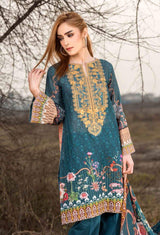 Johra Impression Embroidered Digital Printed Lawn-100% Original Guaranteed