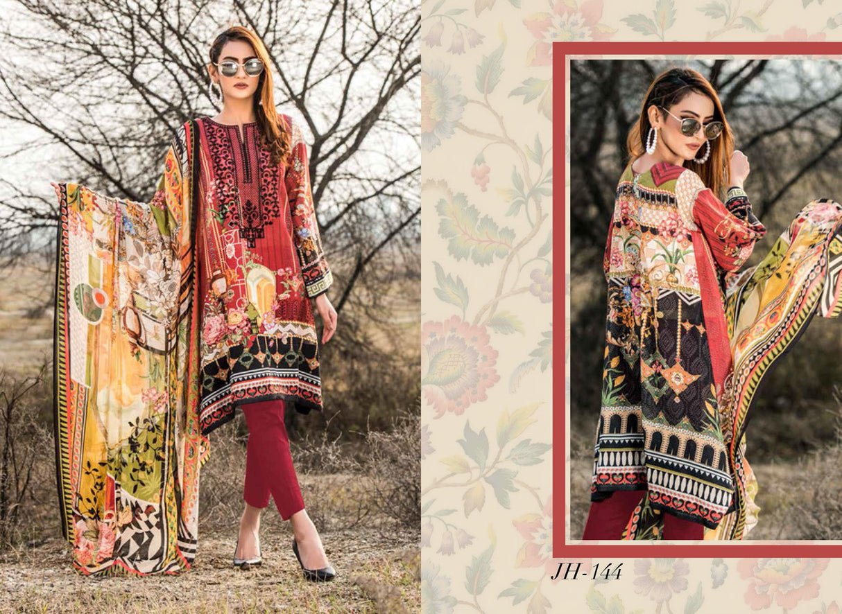 Johra Impression Embroidered Digital Printed Lawn-100% Original Guaranteed