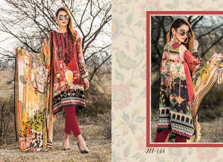 Johra Impression Embroidered Digital Printed Lawn-100% Original Guaranteed