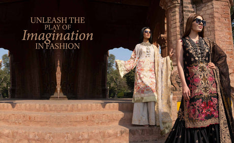 Johra Gold Embroidered Swiss Voil -100% Original Guaranteed