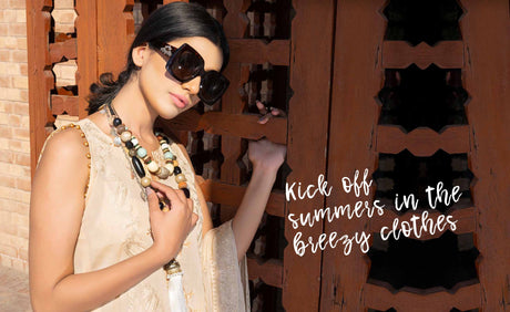 Johra Gold Embroidered Swiss Voil -100% Original Guaranteed