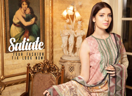 Johra Meesha Embroidered Digital Printed Lawn-100% Original Guaranteed