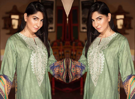 Johra Pearl Embroidered Digital Printed Lawn-100% Original Guaranteed