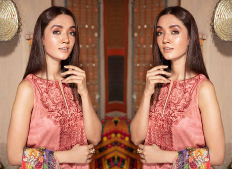 Johra Pearl Embroidered Digital Printed Lawn-100% Original Guaranteed