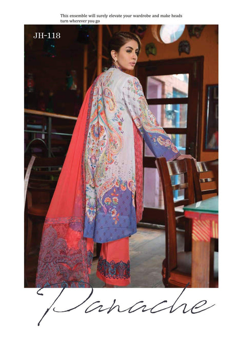 Johra Premium Embroidered Lawn 100% Original