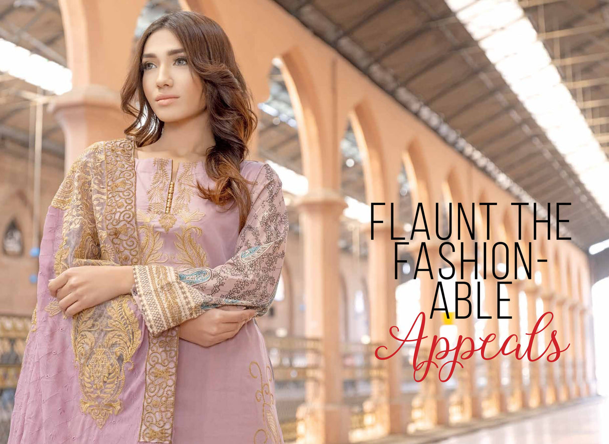 johra zahab embroidered Lawn-100% Original Guaranteed