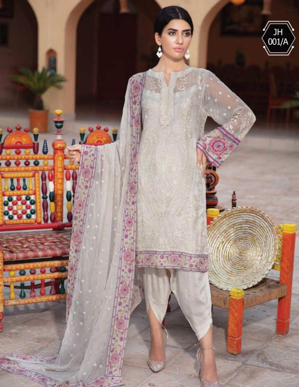 Johra Luxury Chiffon Embroidered 2020 -100% Original Guaranteed