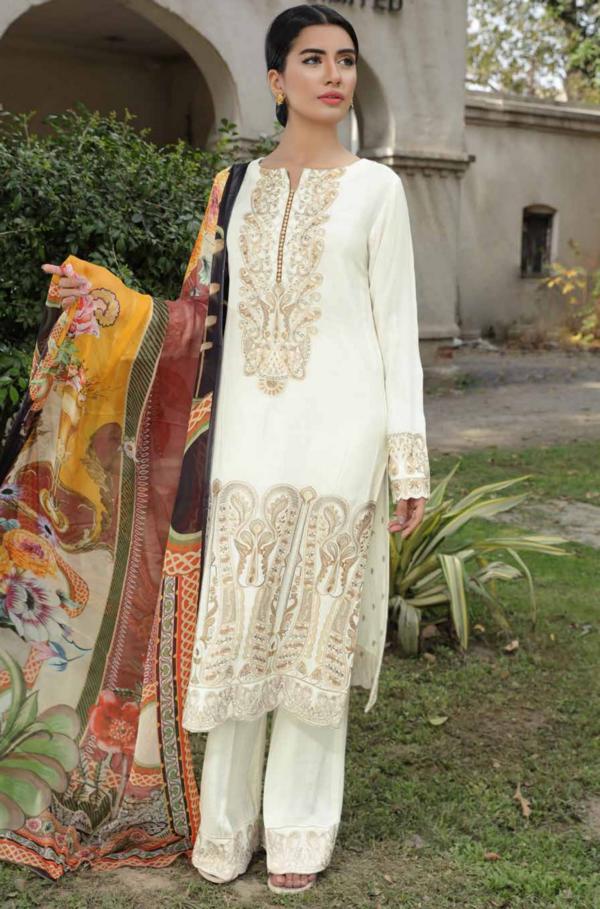 Johra Ajmi Embroidered Lawn Collection-100% Original Guaranteed