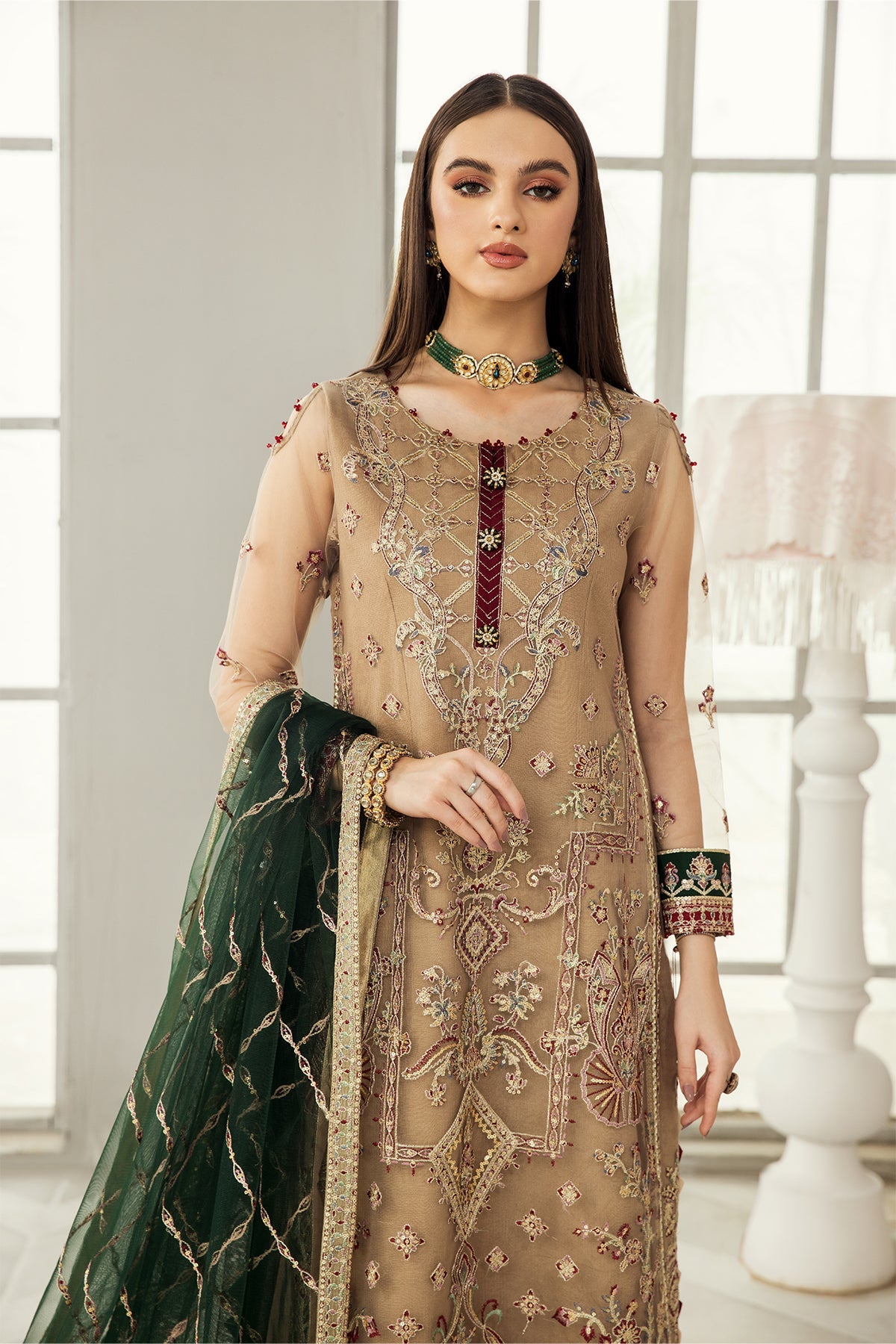 Alizeh Luxury  Embroidered Chiffon Collection-100% Original