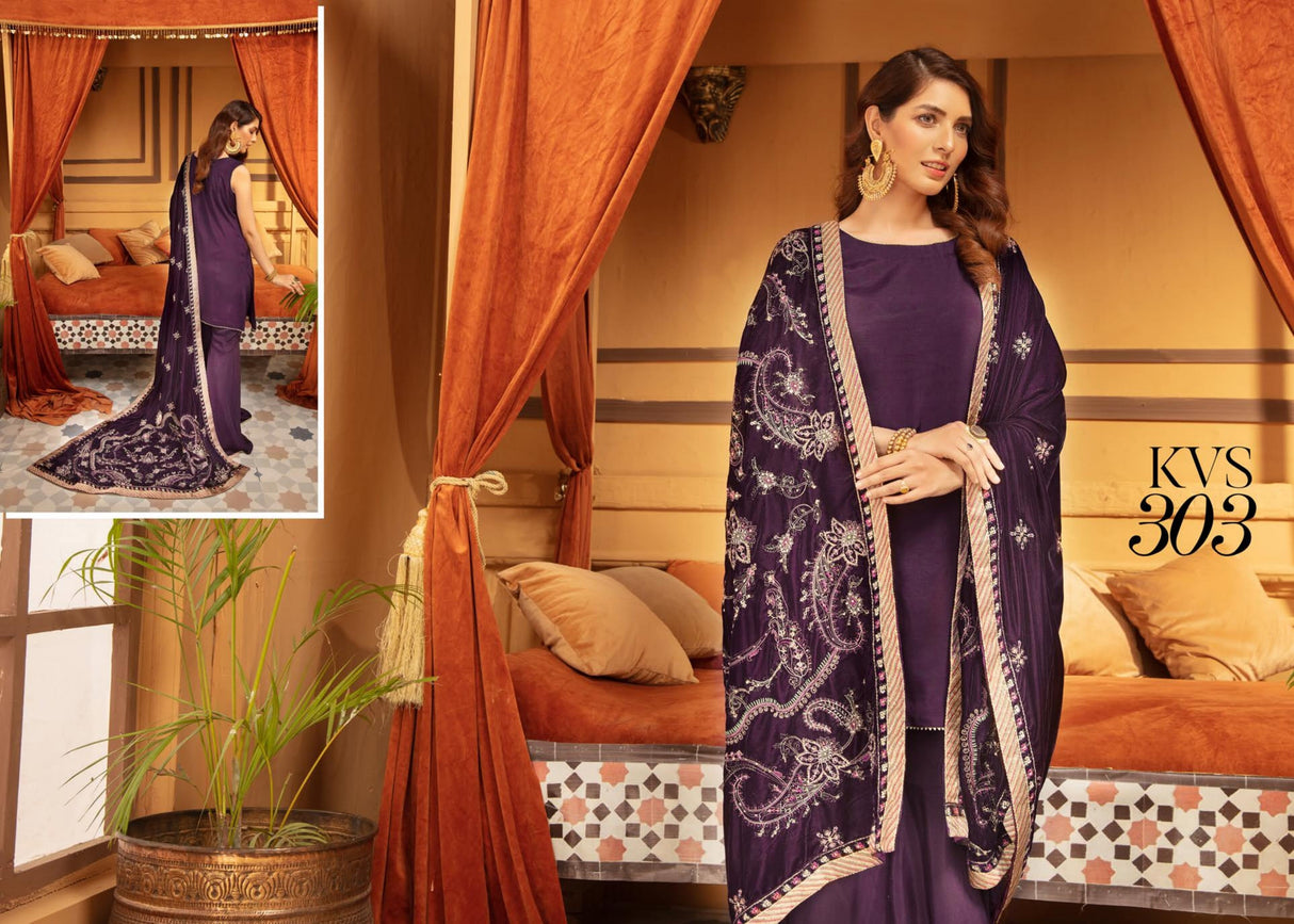 Khubsoorat velvet luxury shawl  2020-100% Original Guaranteed