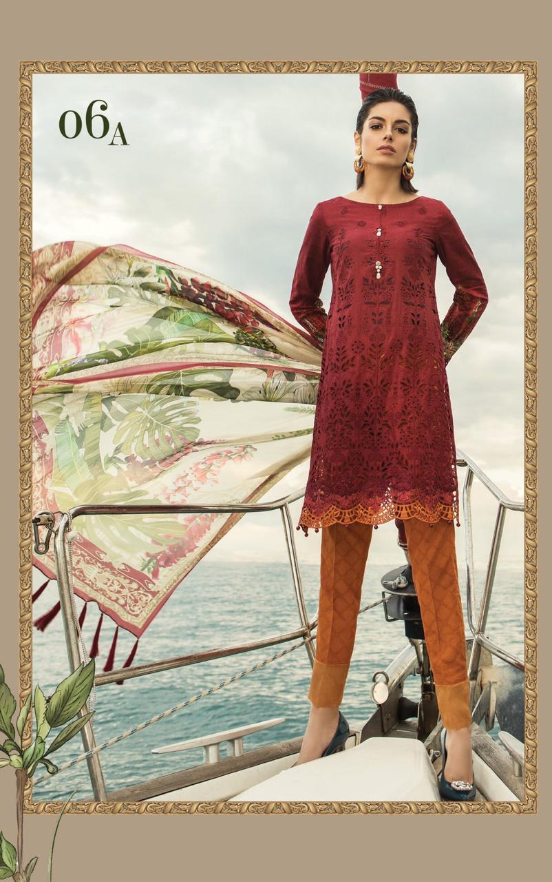 Pakistani Stitched Embroidery Lawn Suit Ready To Ship