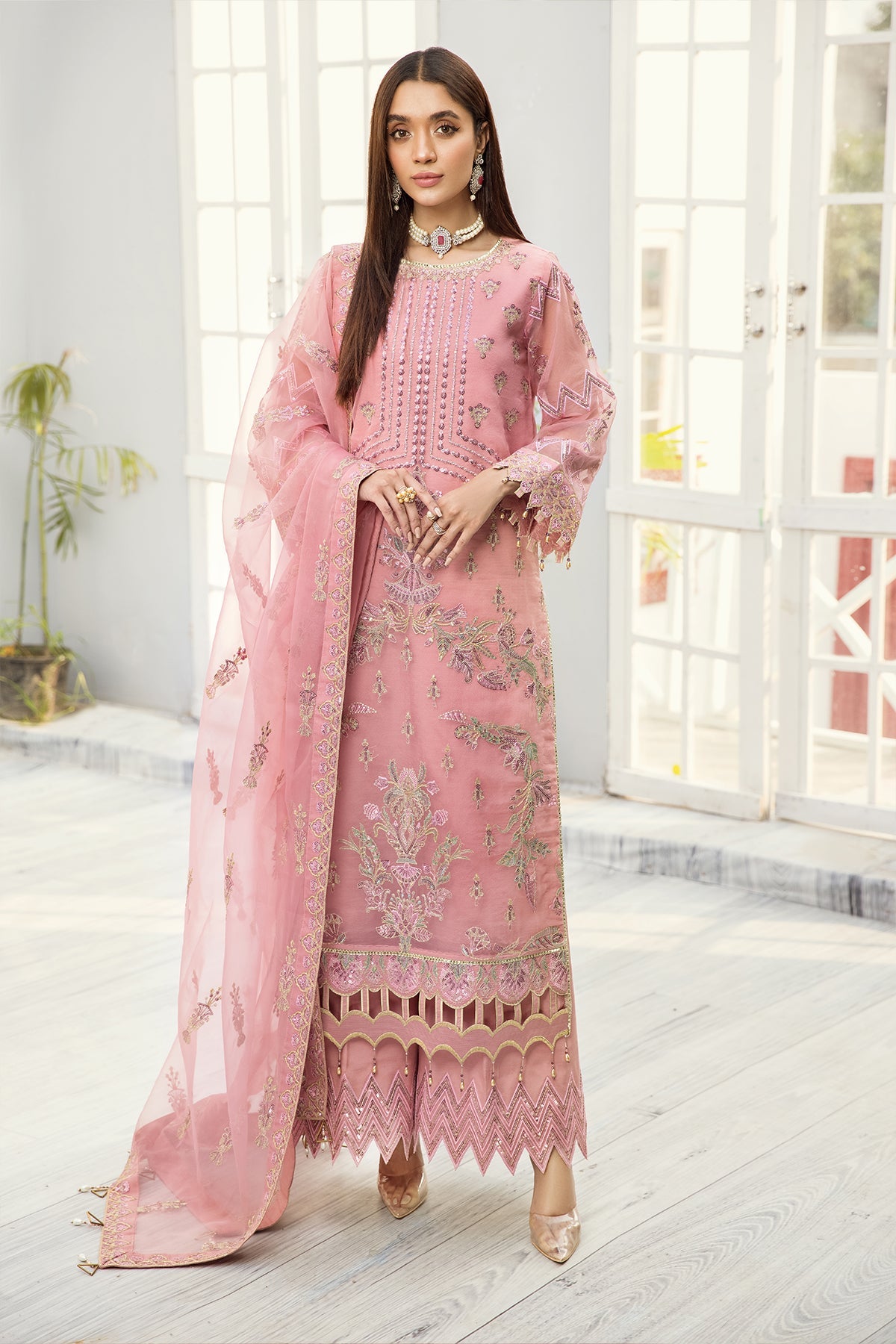 Alizeh Luxury  Embroidered Chiffon Collection-100% Original