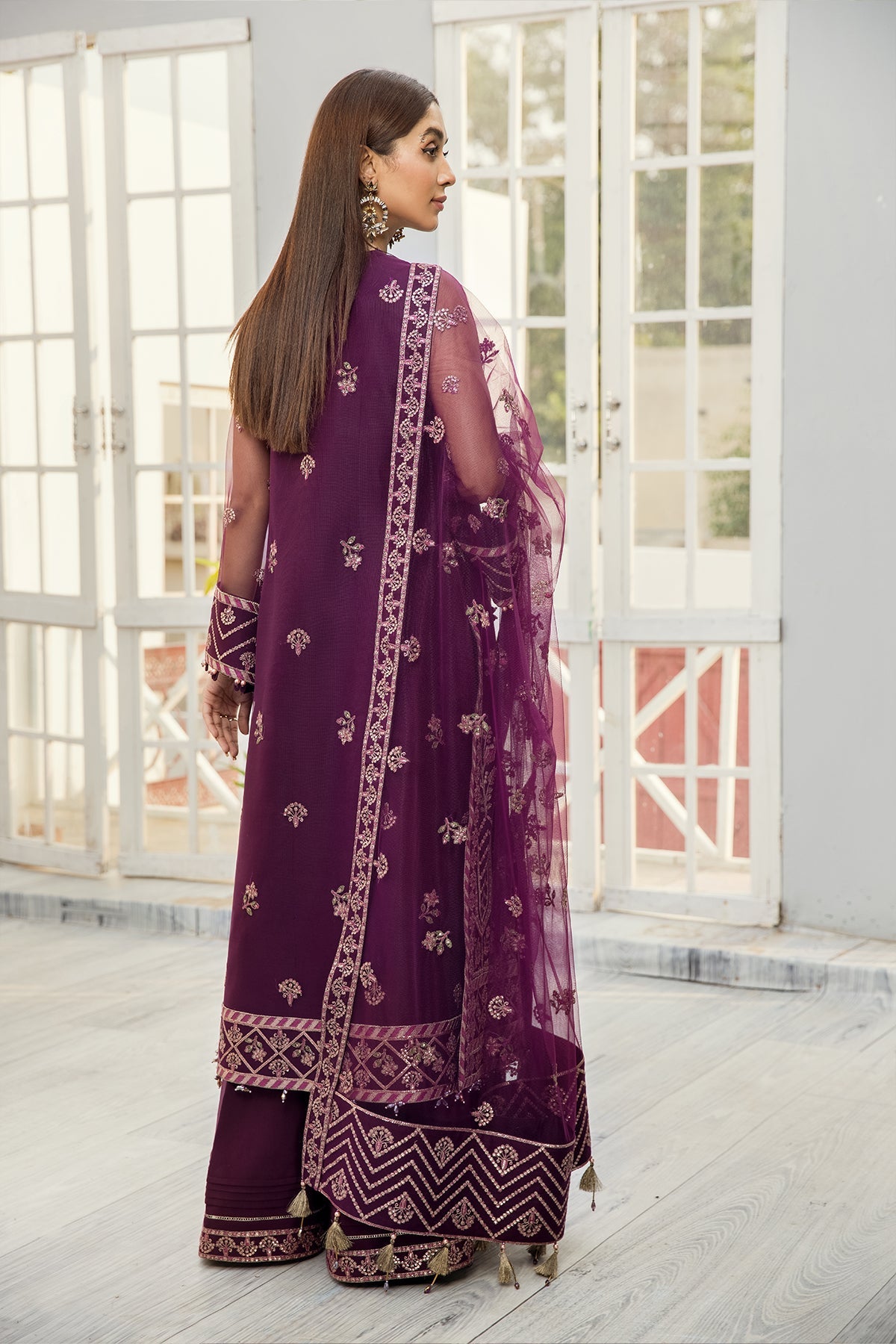 Alizeh Luxury  Embroidered Chiffon Collection-100% Original