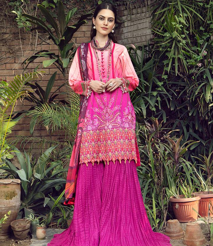 Taabir Luxury Lawn Collection By Sanaya--100% Original Guarantee