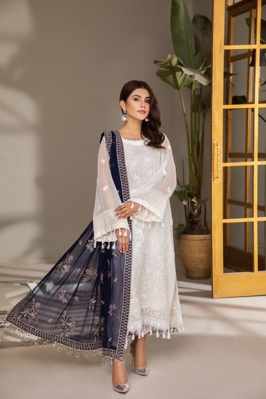 Aliezh By Bilal's Embroidery Chiffon Embroidered Collection 2021 -100% Original Guaranteed