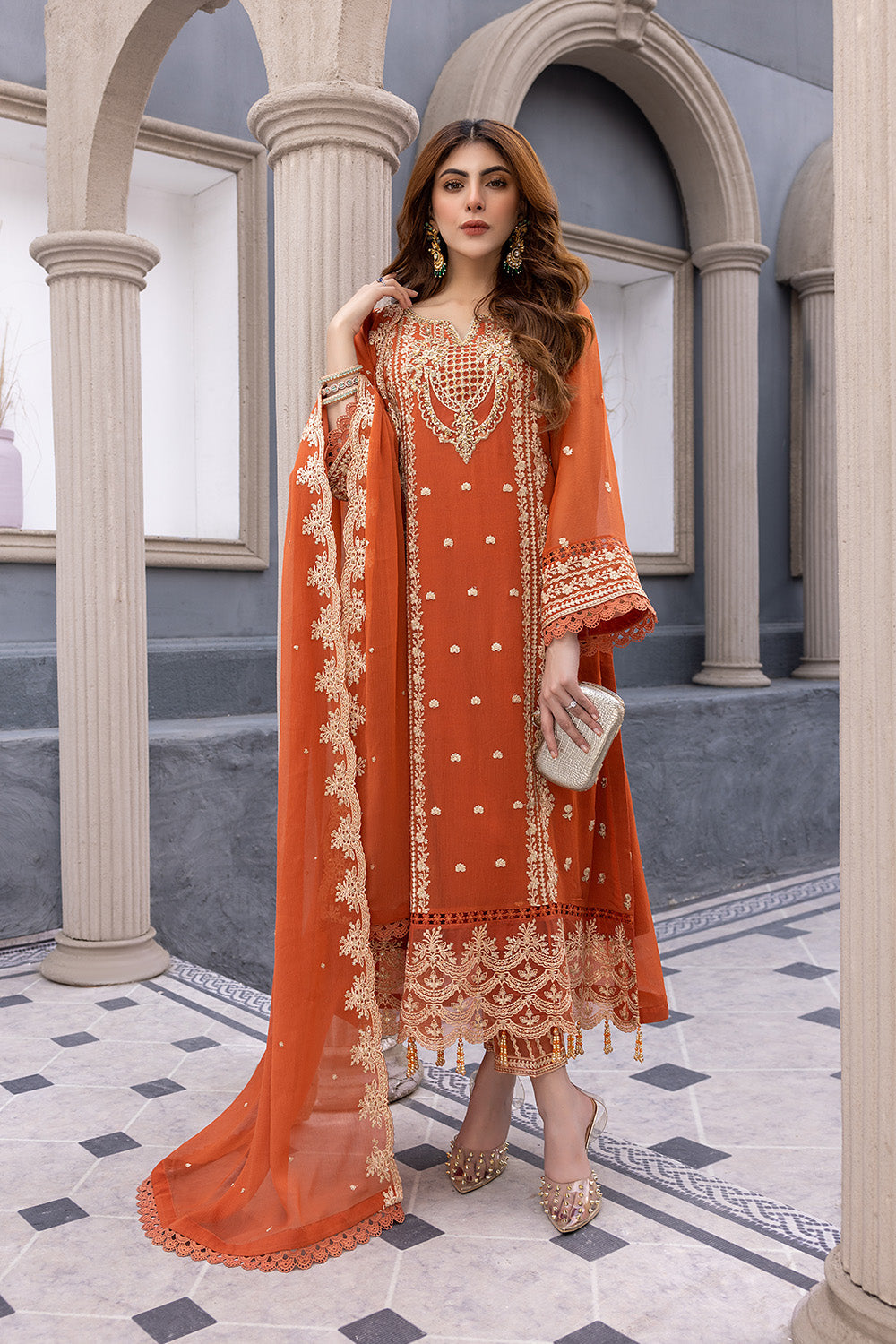 Azure Luxury Chiffon Eid Collection 100% Original
