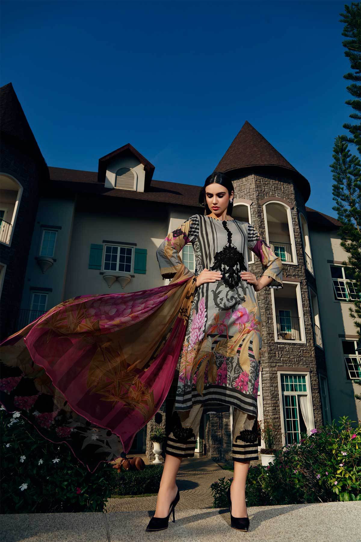 Charizma Embroidered Lawn -100% Original Guaranteed