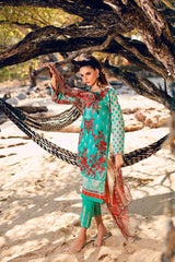Charizma Naranji Embroidered Lawn -100% Original Guaranteed