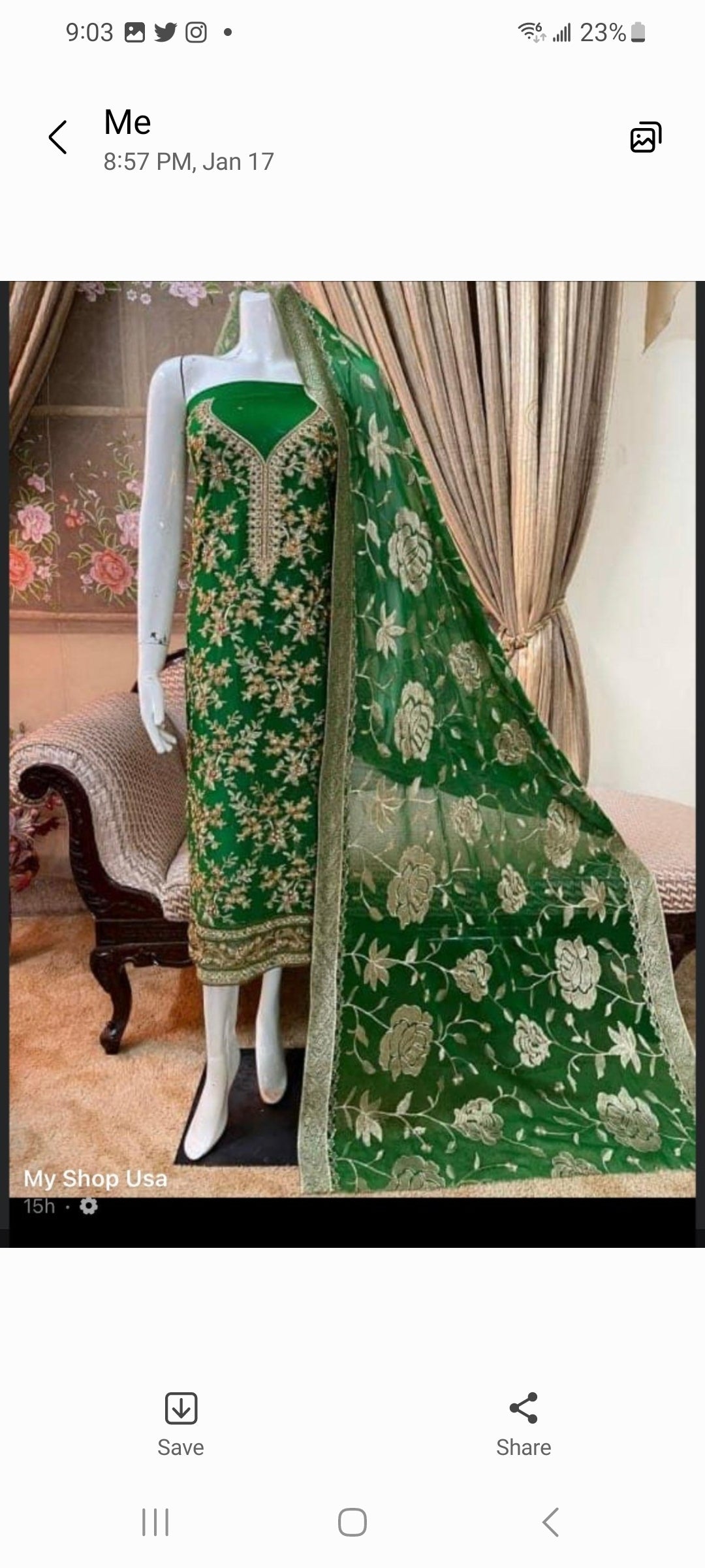 Pakistani Embroidered Luxury Party wear Ready To Ship