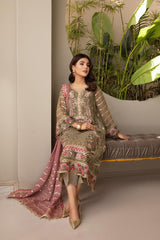 Aliezh By Bilal's Embroidery Chiffon Embroidered Collection 2021 -100% Original Guaranteed