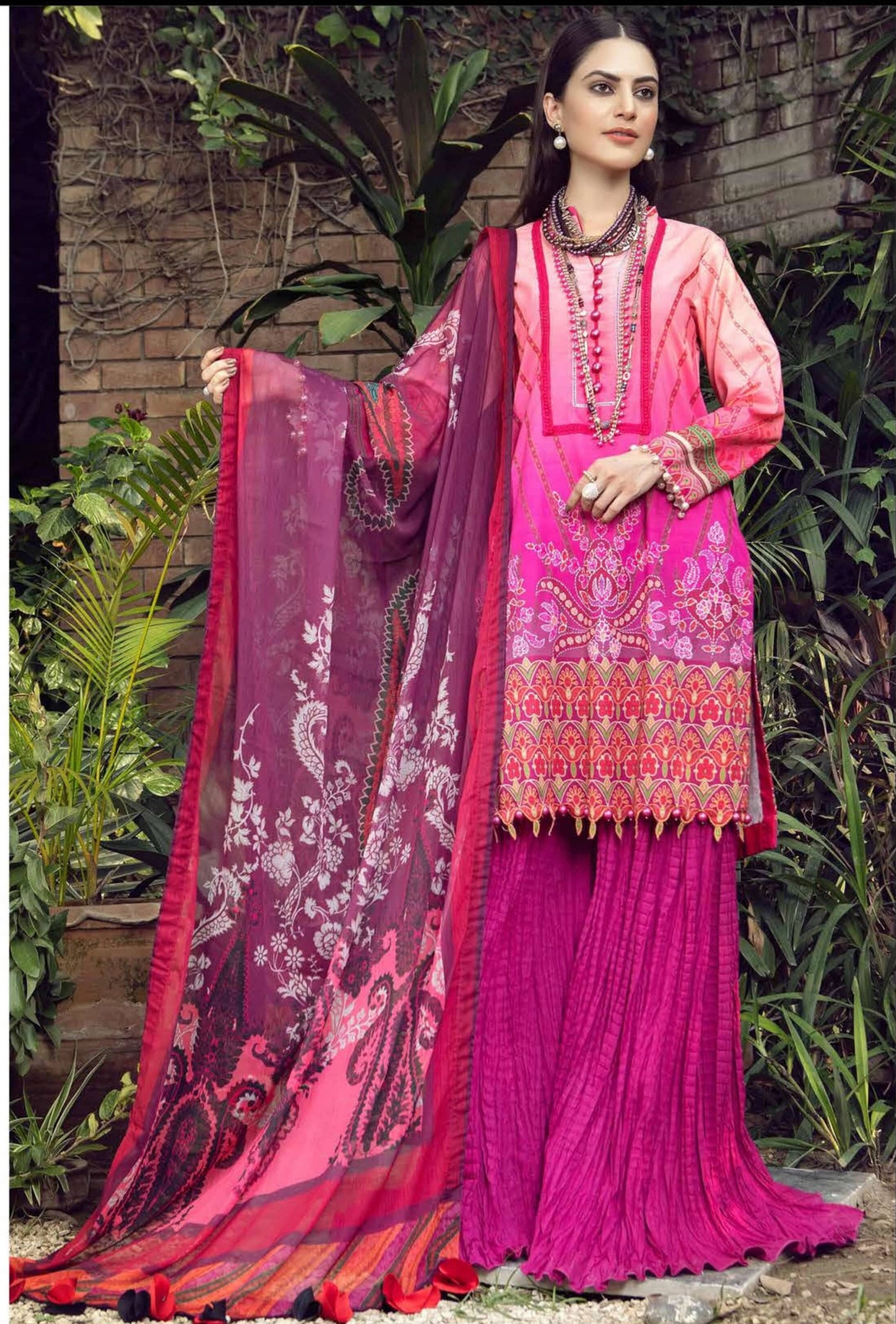 Taabir Luxury Lawn Collection By Sanaya--100% Original Guarantee