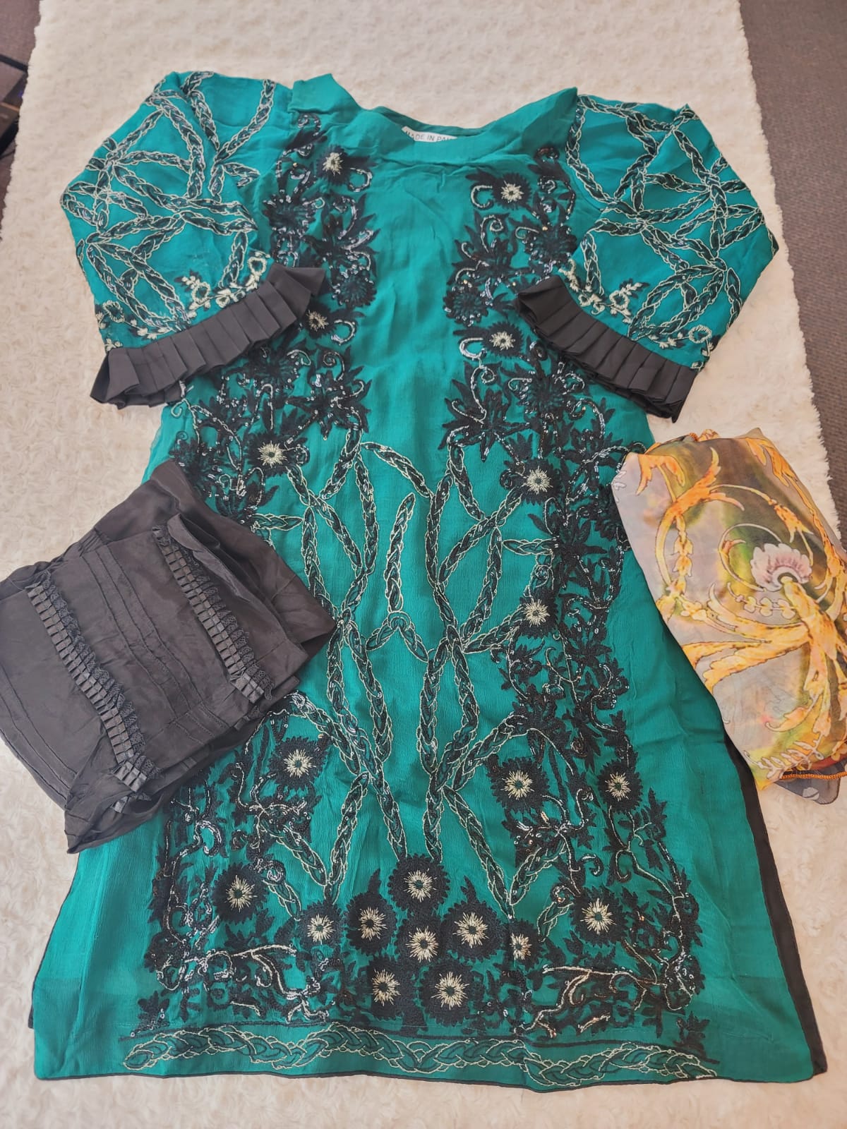 Pakistani Stitched Embroidery Party Wear Dresses Ready To Ship