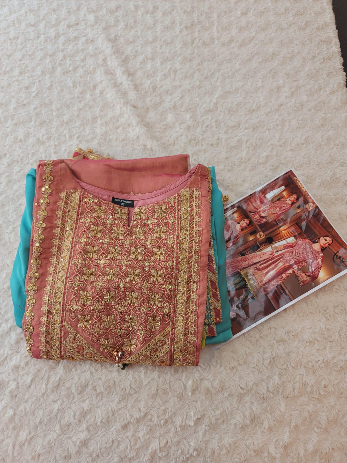 Pakistani Stitched Embroidery Party Wear Dresses Ready To Ship