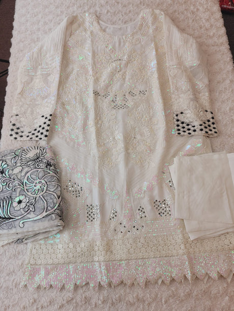 Pakistani Stitched Embroidery Party Wear Dresses Ready To Ship