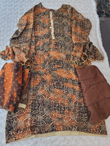 Pakistani Raw Silk Kamiz With Pure Chiffon Duppata Collection 2021 -100% Original Guaranteed