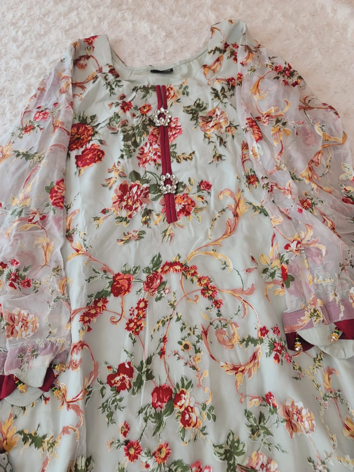 Pakistani Orginal Butique Dress With Tulip Pant -100% Original Guaranteed