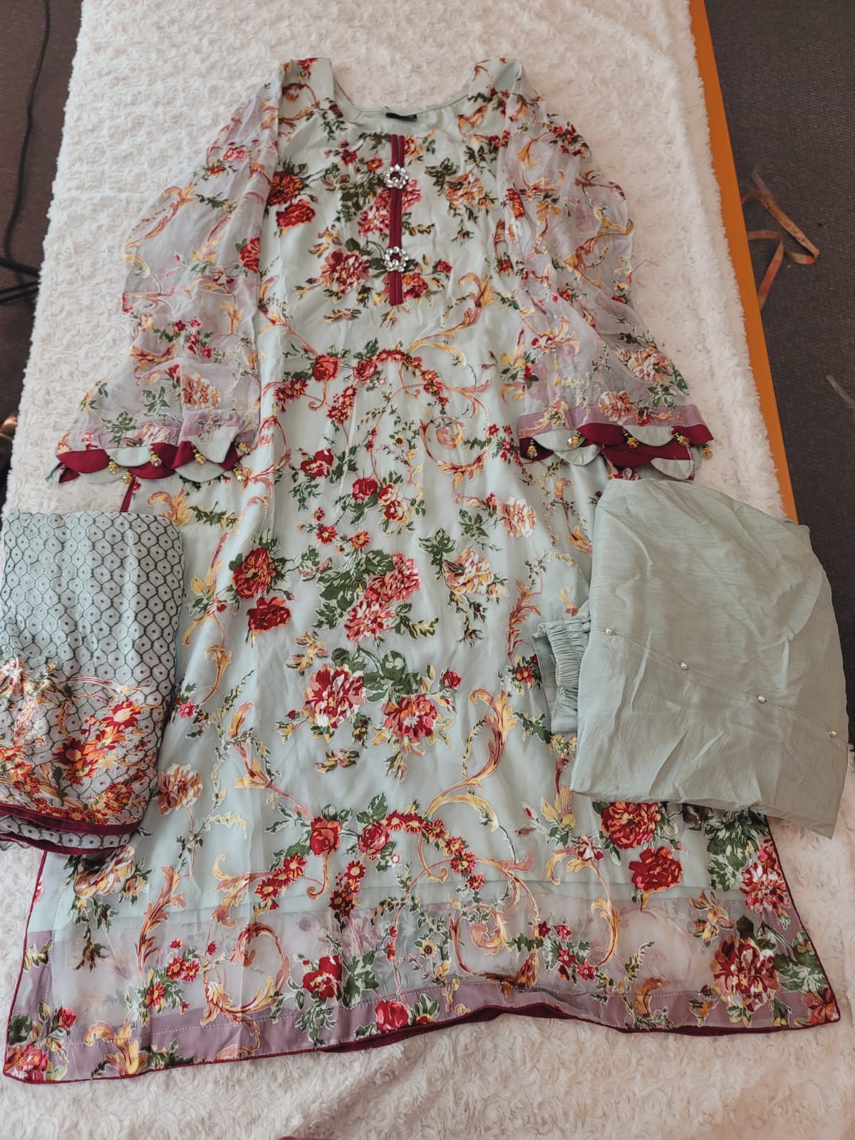 Pakistani Orginal Butique Dress With Tulip Pant -100% Original Guaranteed