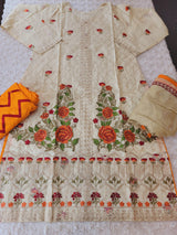 Pakistani stitched  lawn Embroidered Salwar kameez ready to ship