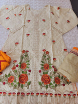 Pakistani stitched  lawn Embroidered Salwar kameez ready to ship