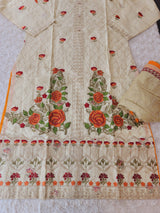 Pakistani stitched  lawn Embroidered Salwar kameez ready to ship