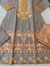 Pakistani stitched  lawn Embroidered Salwar kameez ready to ship