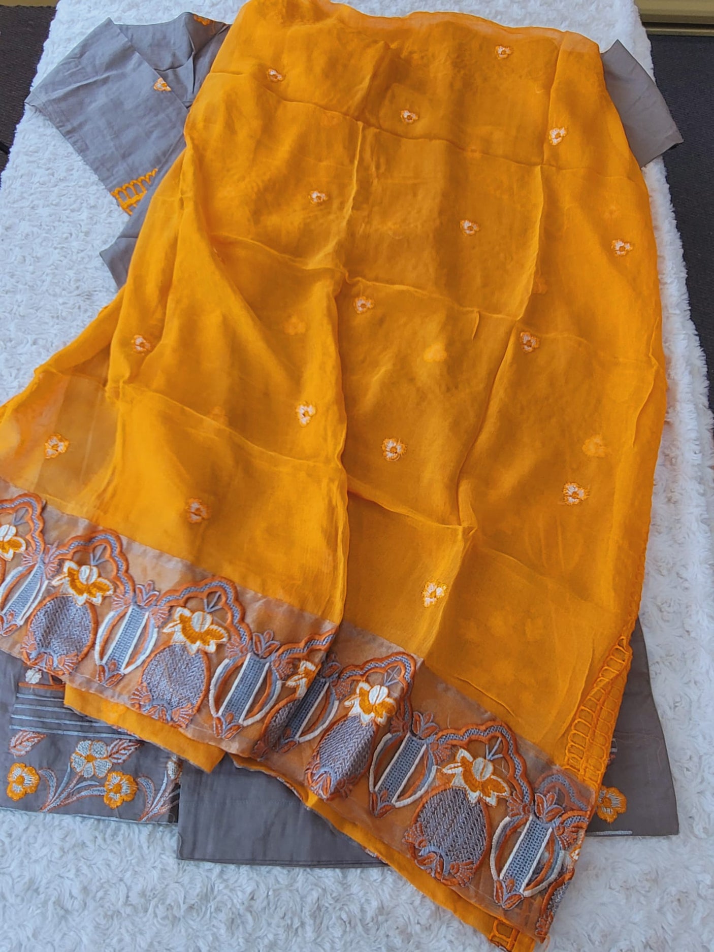 Pakistani stitched  lawn Embroidered Salwar kameez ready to ship