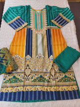 Pakistani stitched  lawn Embroidered Salwar kameez ready to ship