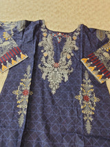 Pakistani stitched  lawn Embroidered Salwar kameez ready to ship