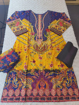 Pakistani Stitched lawn Embroidered Salwar kameez ready to ship