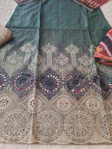Pakistani Stitched lawn Embroidered Salwar kameez ready to ship