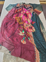 Pakistani Stitched lawn Embroidered Salwar kameez ready to ship