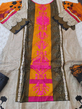 Pakistani Stitched lawn Embroidered Salwar kameez ready to ship