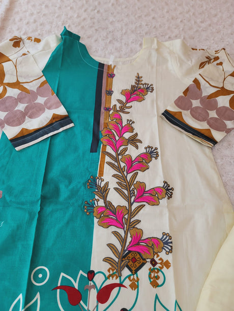 Pakistani Stitched Embroidered Lawn Salwar kameez ready to ship