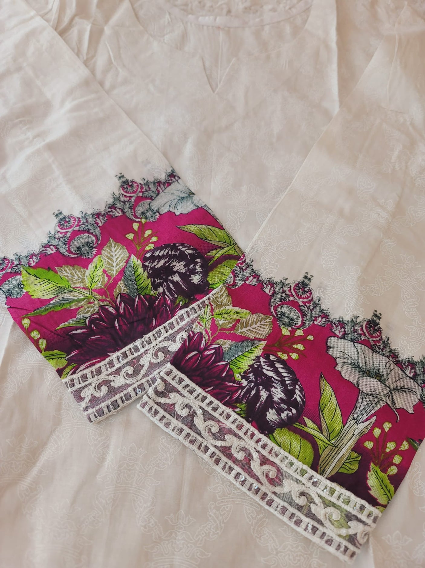 Pakistani Stitched lawn Embroidered Salwar kameez ready to ship