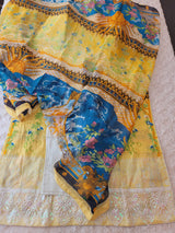 Pakistani Stitched lawn Embroidered Salwar kameez ready to ship